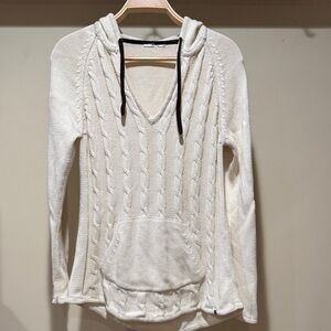 Roxy White Cable Knit Sweater